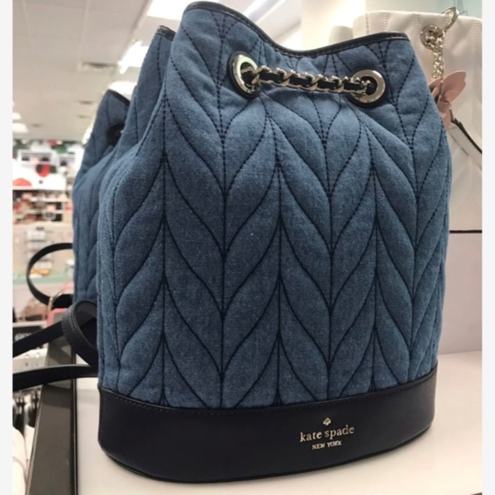 Kate Spade BRIAR LANE Denim Bucket Backpack